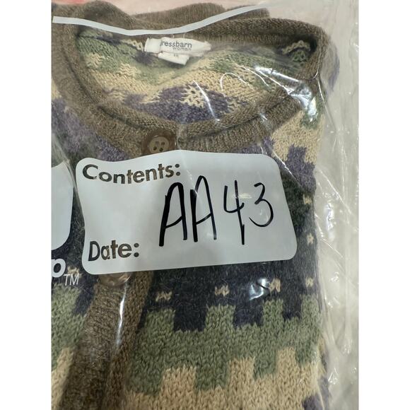 DressBarn Printed Button Front Cardigan Sweater Multicolor Women's Plus Size 1x - Picture 11 of 11